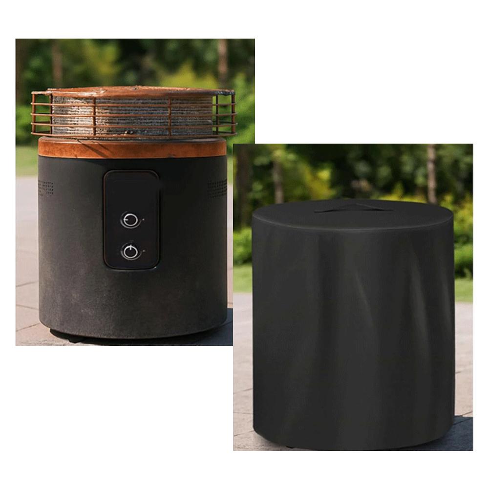

Weather resistant round heater brazier cover with drawstring hem for Fireside360 made of 600D polyester Oxford cloth China Mainland