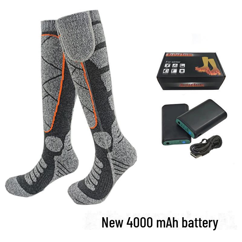 Adjustable Temperature Heated Socks with 3.7V Lithium Battery for Men and Women