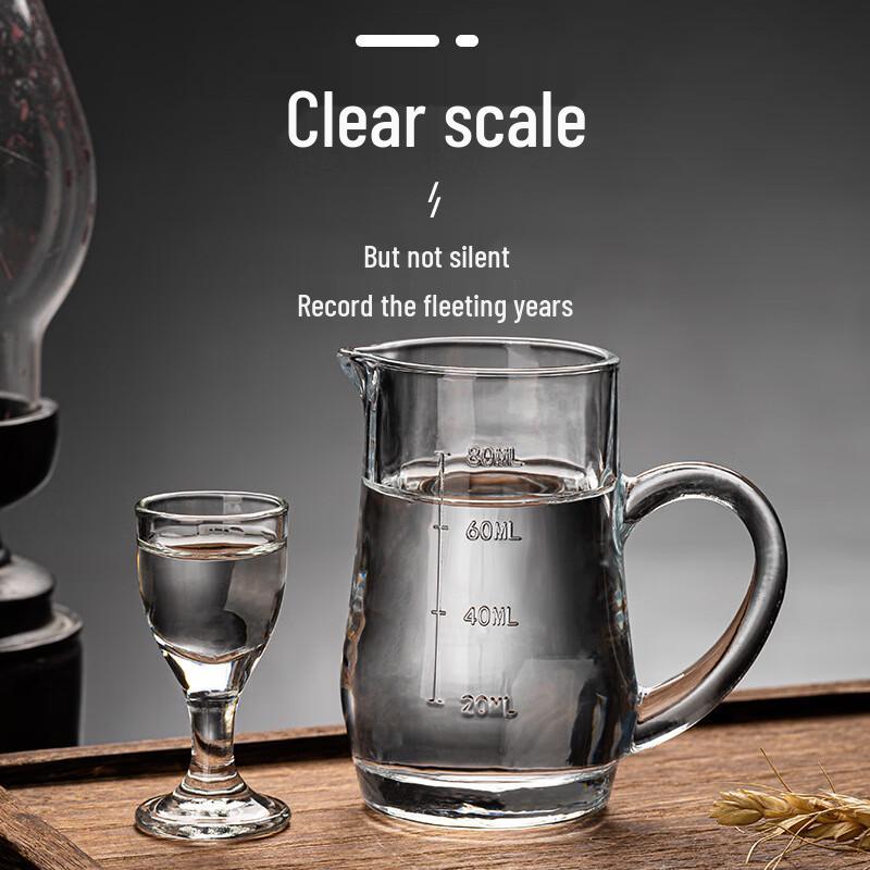 Zhishi Glass Baijiu Shot Cup & Decanter Set