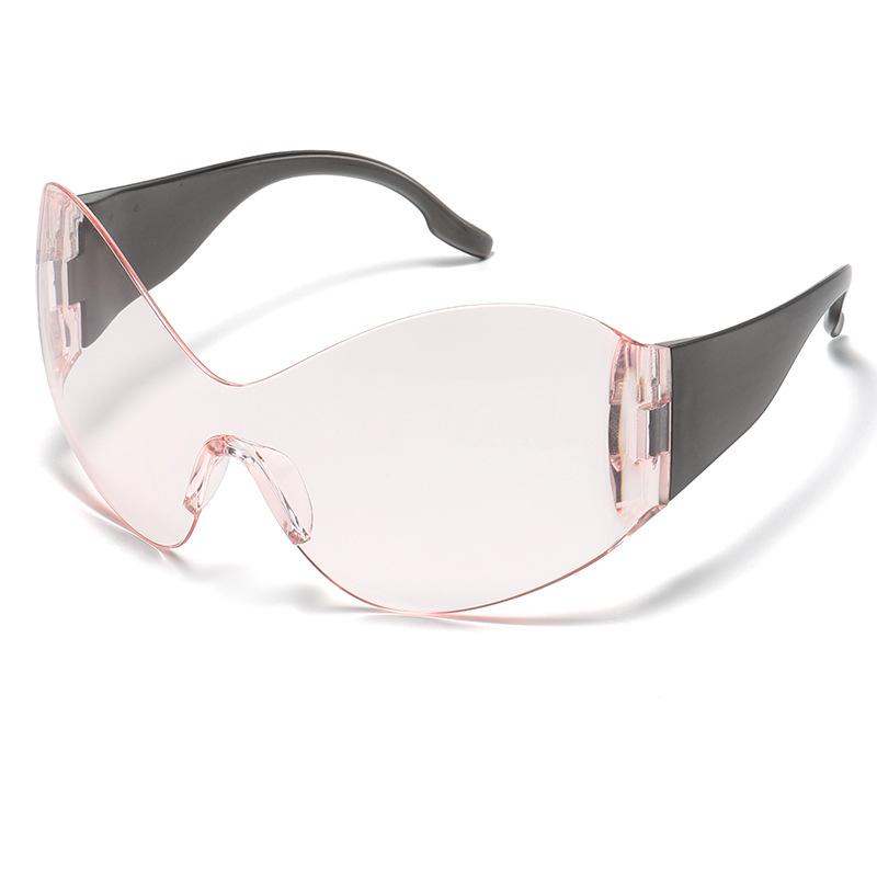 Europäische und amerikanische neue Hot Girl Sonnenbrillen-Technologie Futuristische einteilige Millennium-Stil Sonnenbrille Randlose Sonnenbrille