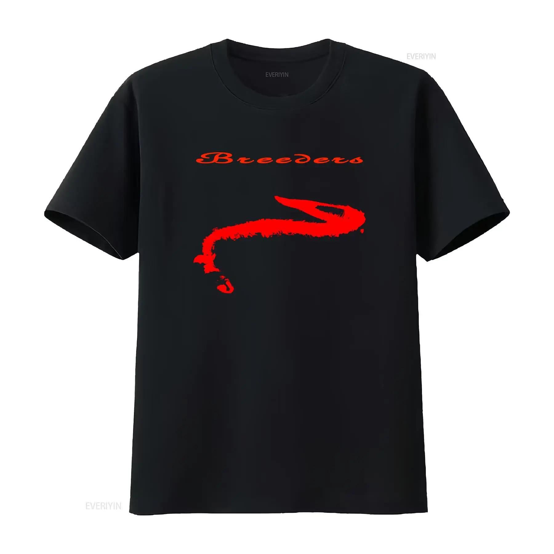 Rare Breeders T Shirt Ohio Alt Rock Band Pixies Throwing Muses Unique Red Design vintage Washed Top For Everyday Wear graphic... S разноцветный