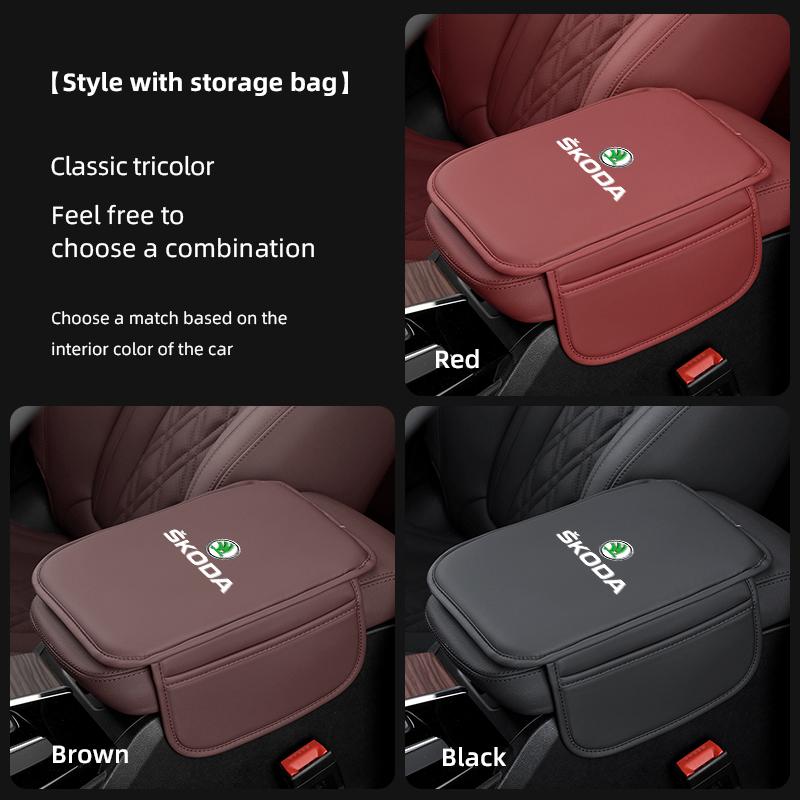 Car armrest box protective cover waterproof pad interior accessories For Skoda Octavia Kodiaq Fabia Superb Karoq Yeti Rapid xknz73