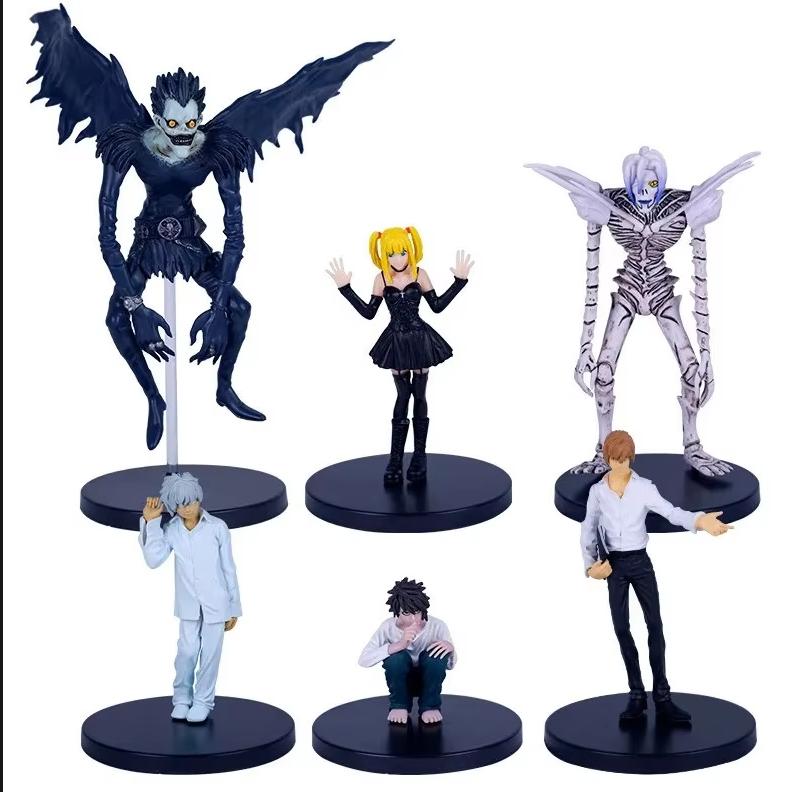 Anime Figure DEATH NOTE Yagami Light Ryuk MisaMisa PVC Standing Model Pose Static Doll Gift Ornaments  Sculpture Q version 9CM