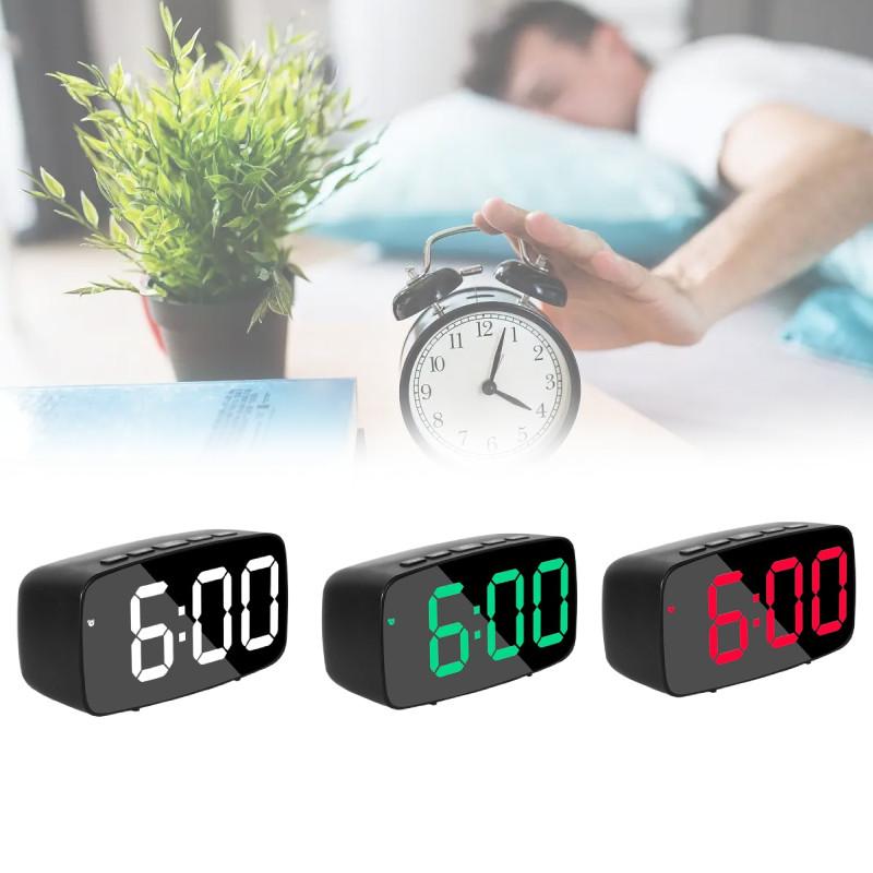 Alarm Digital Led Clock Night Light Temperature Function  Living Supplies Room