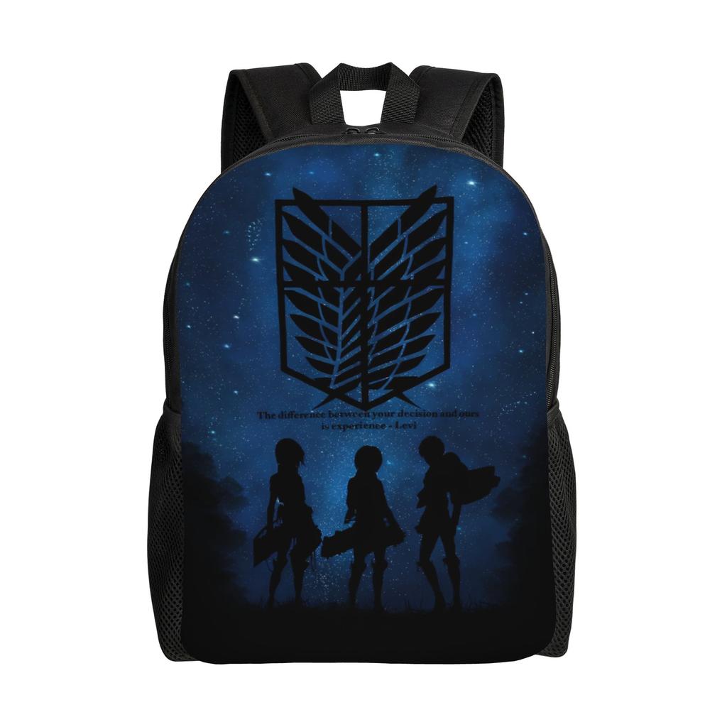 Wings of Freedom Shingeki No Kyojin  Anime Backpack Fashion High School Work Daypack Attacks on Titans Laptop Shoulder Bag Gift