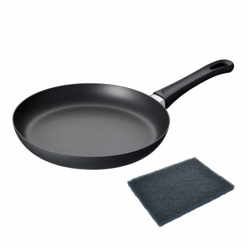 SCANPAN Classic Series Frying Pan, 26cm (with Sponge) | SCANPAN Scanpan, 26cm, Shallow Frying Pan, PFOA-Free, Safe Aluminum Cookware, Kitchen Utensils