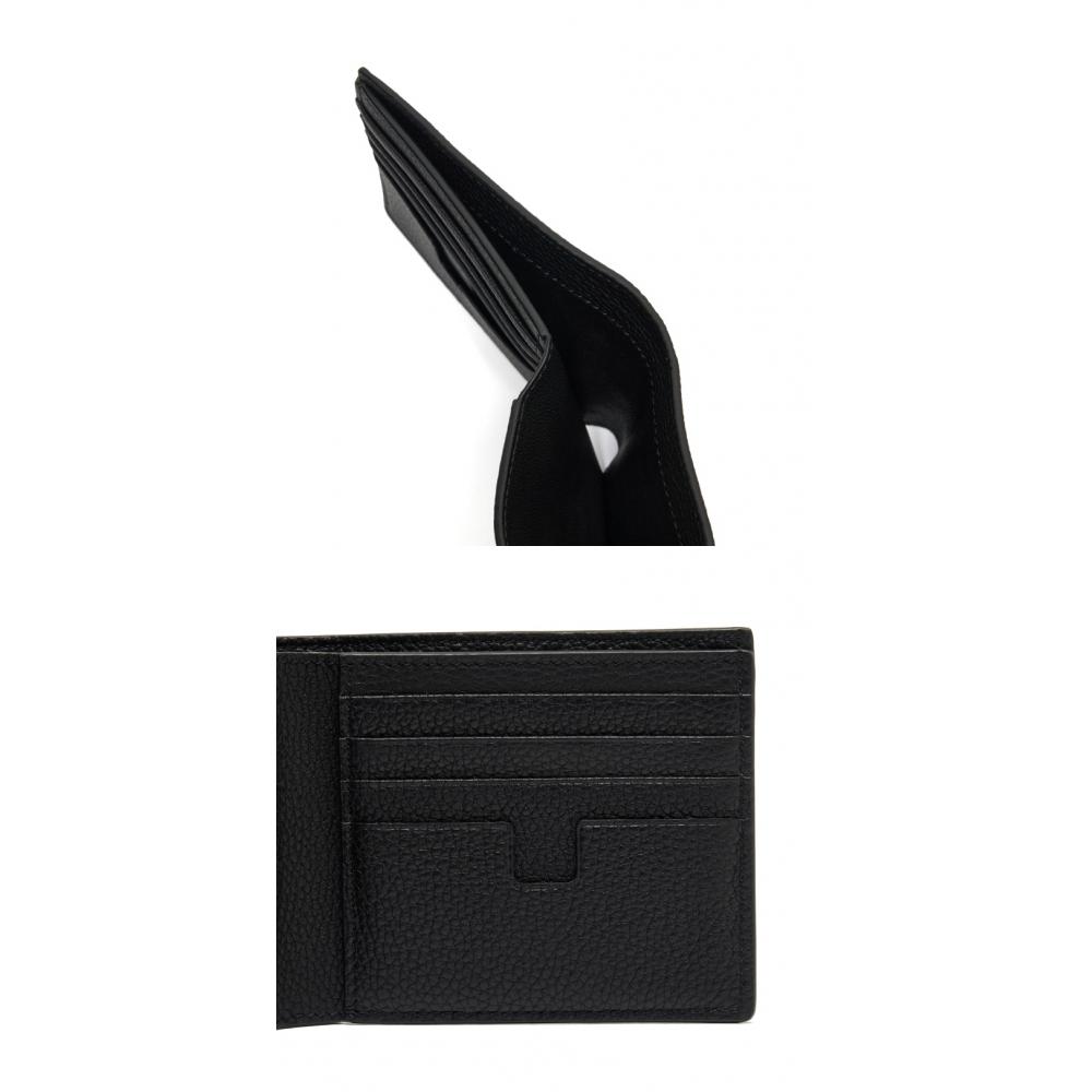 Tom Ford Classic Logo Grain Leather Wallet Y0228 Lcl158g