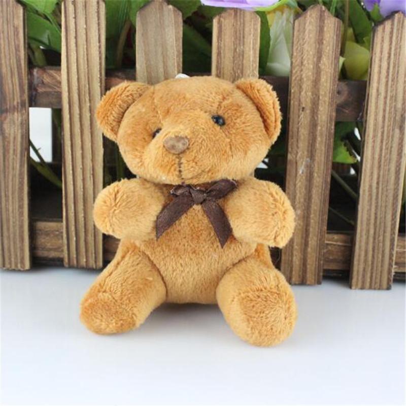 Plush Bear Toys Small Pendant Mini Cute Soft Stuffed Bears Toy Wedding Activity Gifts Doll For Kids 8.5CM