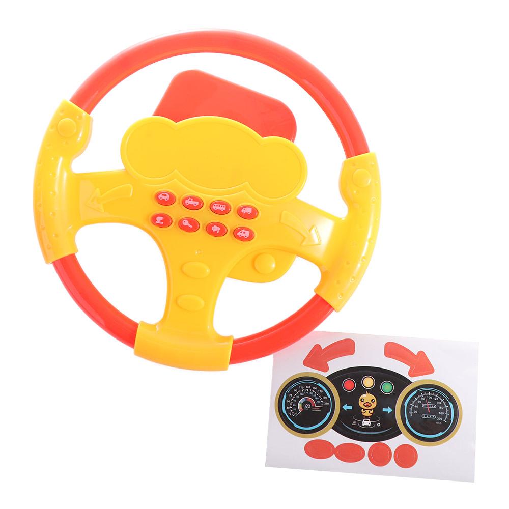 Electric Steering Wheel Vocal Toys Copilots Stroller Copilot Steering Wheel Infant