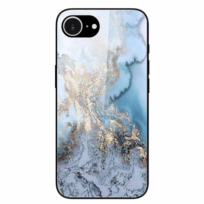 Tempered Glass Phone Cases For iPhone 16e 2025 Case Silicon Bumper Hard PC Back Cover Shell for iPhone SE (2025) / for iPhone16e