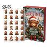 Daily Window Opening Gift 2026 Highland Cow Christmas Advent Calendar, 24-Day Acrylic Countdown Ornament Set with Travel Companion Play Mini Figures,