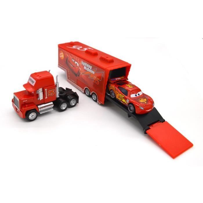 Ixar Cars Mack Metal Diecast Truck Hauler + Christmas Gift of Small Toy Cars for Children
