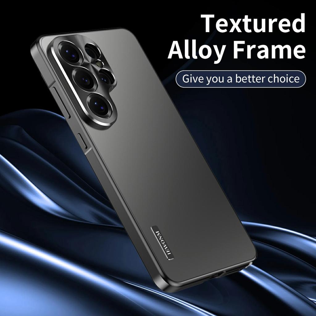 Pro Samsung Galaxy S26 Ultra Pouzdro Rám ze slitiny Magnézia Matný PC Zadní Kryt Telefonu