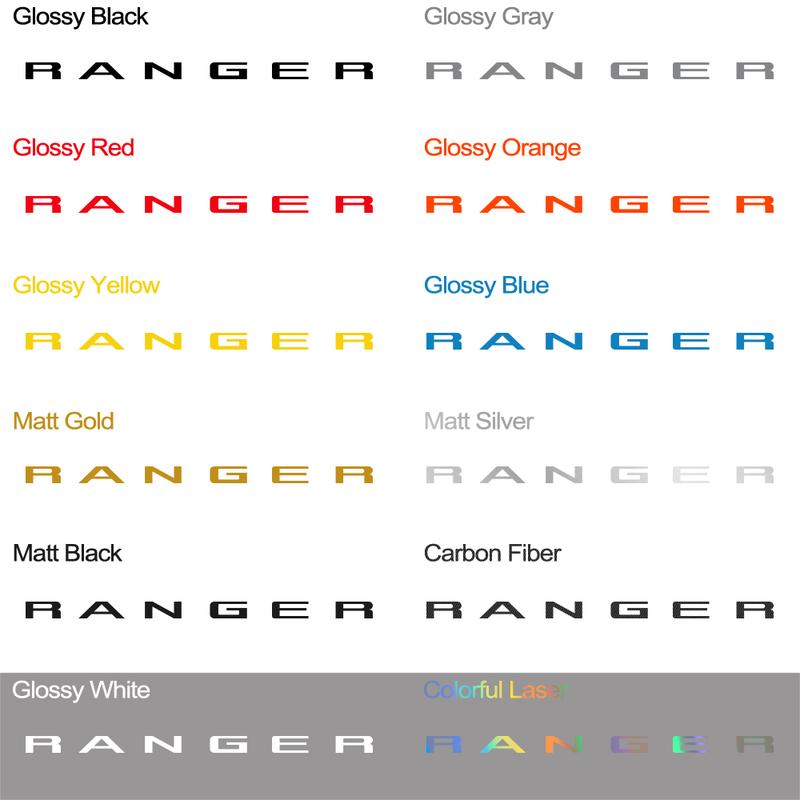 Pickup Tailgate ert Indent Sticker For Ford Ranger - New Car Decor Decals Vinyl Letter Cover Auto Tuning Accessories