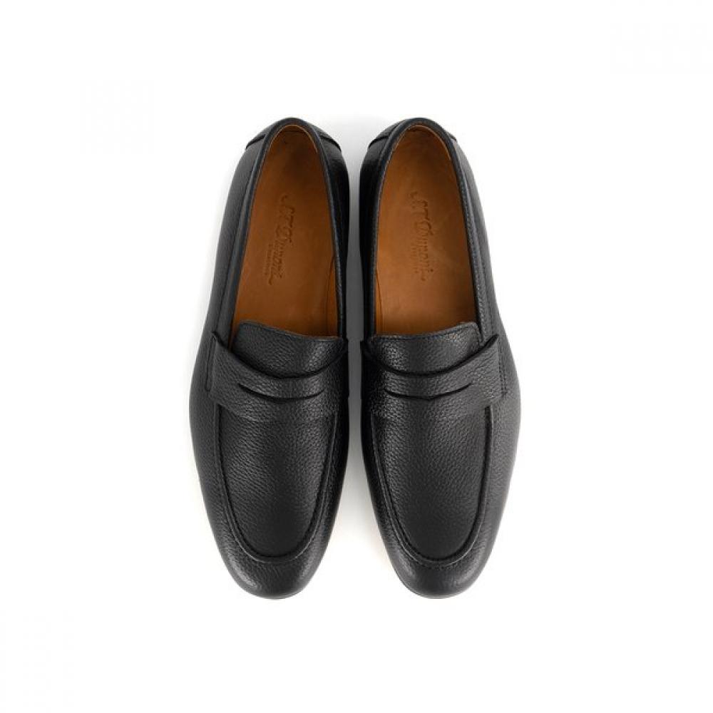 S.T. Dupont Soft Leather Shrunk Leather Penny Loafer Pe5fmf2lf243pbk