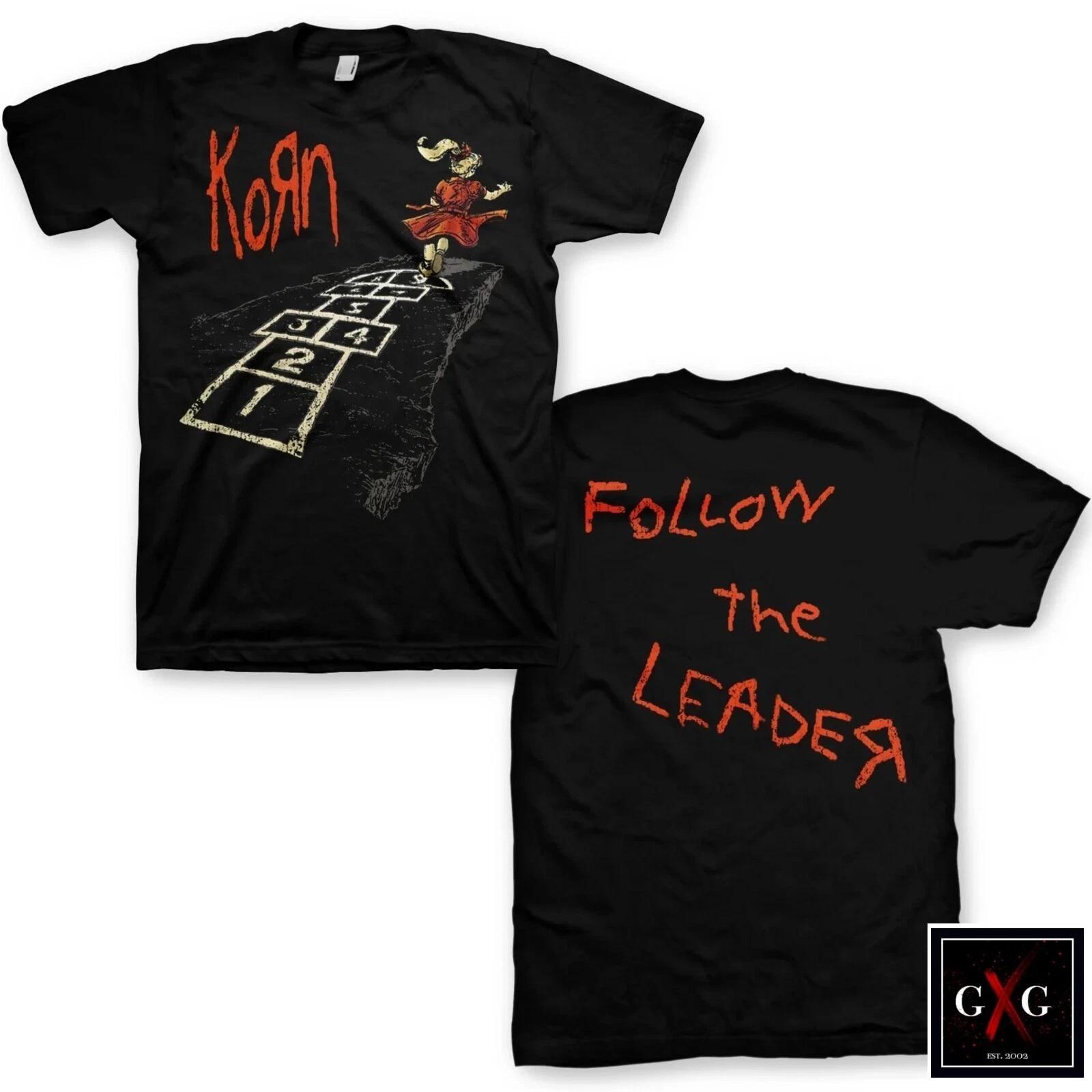 KORN cd lgo FOLLOW THE LEADER Official 2-SIDED SHIRT XXL New life peachy issues 2XL