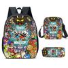 Zaino a Testa di Tazza Cuphead Zaino per Studente Cuphead Zaino Cartone Animato Borsa Pranzo Borsa a Tracolla Astuccio Scuola Elementare
