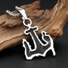 Vintage  Viking Thors Hammer Pendant With Wolf And Raven Necklace For Men Stainless Steel Nordic Amulet Jewelry