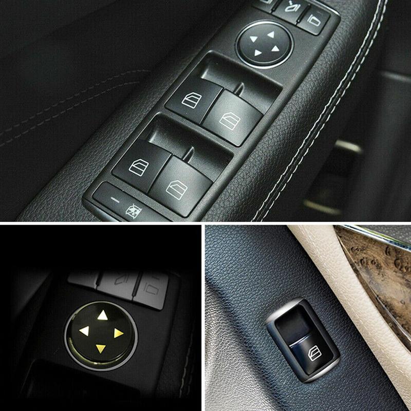 For Mercedes Benz CLA 180 200 GLA 180 200 2013 2014 2015 2016 2017 2018 2019 14x Car Parts Window Switch Button Repair Stickers