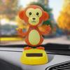 Solarbetriebenes Schaukelspielzeug, Cartoon-roter Affe, Auto-Puppendekor, starker Kleber auf der Rückseite, Auto-Innendekoration für Häuser und Autos