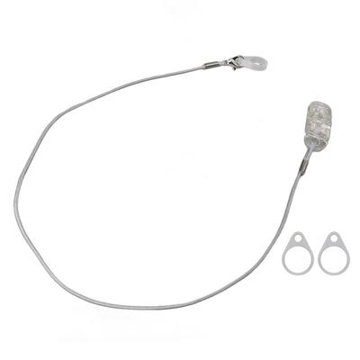 Hearing Aids Lanyard Single Ear Nylon Lanyard Hearing Aid Clip with 3 Silicone Rings for The