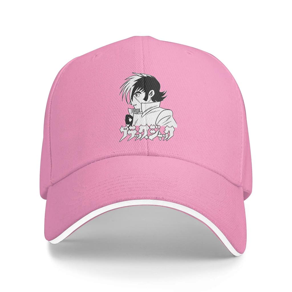 Black Jack Anime Baseball Cap  Women Unisex Custom Logo Trucker Hat Summer Fashion Outdoor Gym Adjustable Baseball Caps