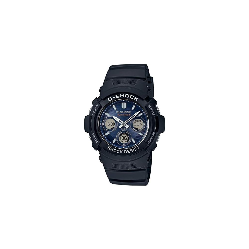 Casio G-Shock AWG-M100SB-2A Quartz Men s Watch Navy Color Resin Band