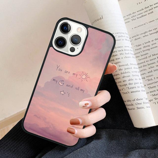 Pink Aesthetic Phone Case Back Cover for iPhone 17 Air 16 15 14 13 11 12 Pro Max Plus Fundas Coque