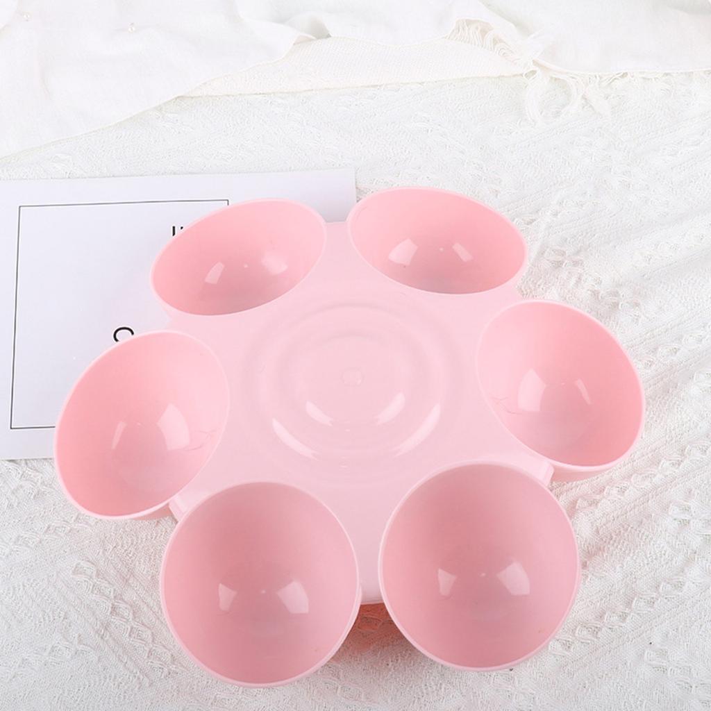 Cats Bowl for Indoor Cats 6 Tilted Bowls for Food and Water Anti Slip Bottom Relief of Whisker Fatigue Blue Pink Yell