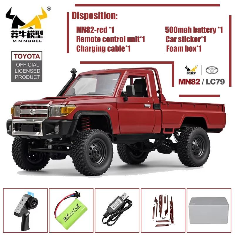 

MN82 MN82 Pro Remote Controlled Climbing Off-road Vehicle 1:12 Full scale 4WD For Toyota LC79 Simulation RC Model Toy Rc Car