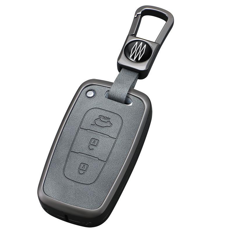 Premium-Schlüsselhülle für Beijing Hyundai: Passt für Langdong, IX35, Verna, Elantra, i30, Sonata 8 - Luxus-Accessoire für Herren