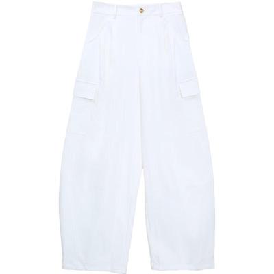 Betu Women's Casual Wide-Leg Cargo Pants