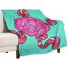 Peony Swirl Throw Blanket Decorative Sofa Beach Wednesday Decorative Blankets
