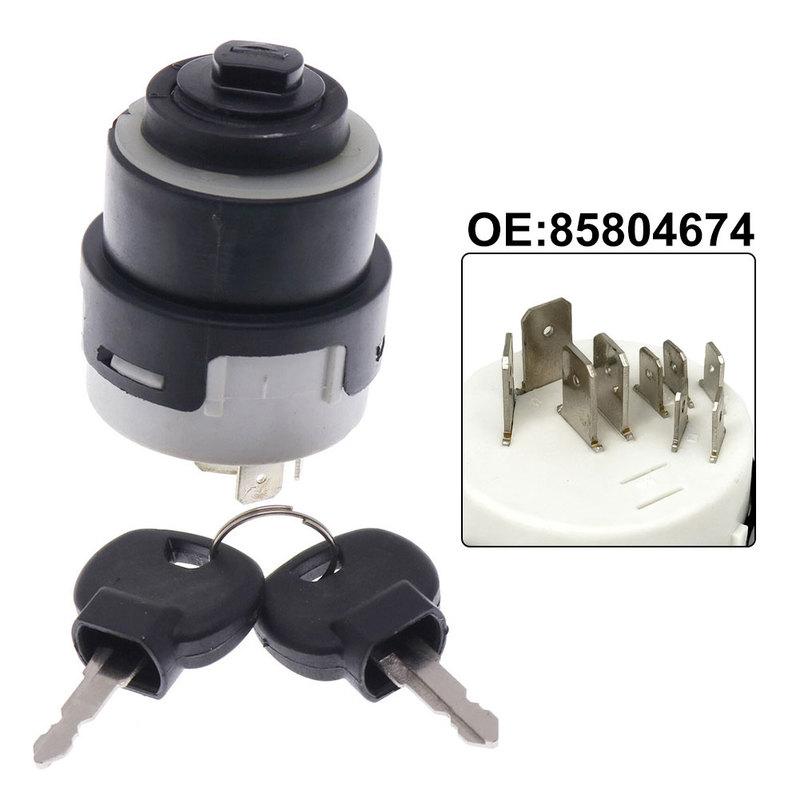 Ignition Starter Switch With 2 Keys For JCB For New For Holland NH Case For JCB 4CX  85804674 Car Interior Parts Accessories