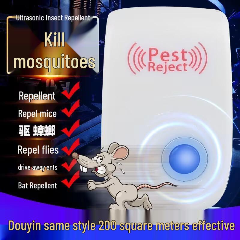 Smart Ultrasonic Pest Repellent for Cockroaches, Mosquitoes, and Mice - Electronic Home Pest Control Device