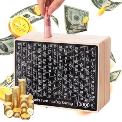 1000/3000/5000/10000 Kumbara Para Kutusu Sayaçlı Yeniden Kullanılabilir Para Kutusu Para Biriktirme Malzemeleri Sayılı Kutular Biriktirme Hedefli