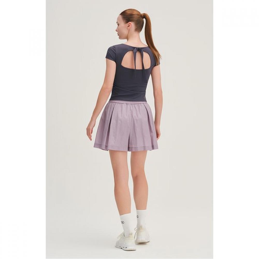 Huit Back Cutout Ribbon In Bra Short Sleeve Tee Htwts6j12t