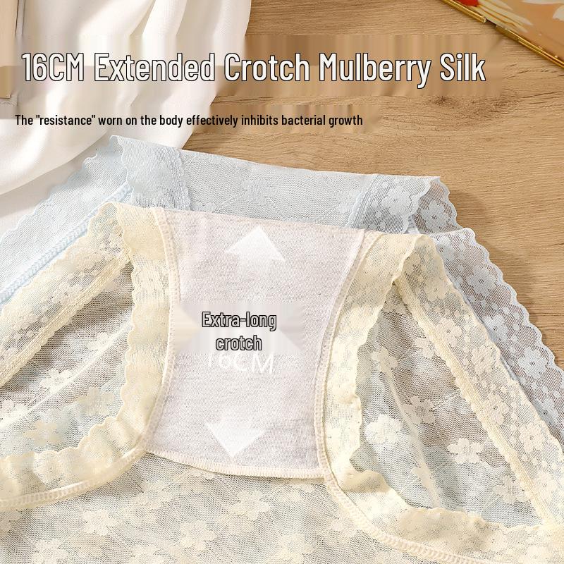 7A Mid-rise Lace Mesh Panties: Sexy, Breathable & Comfortable Semi-Transparent Briefs for Young Girls