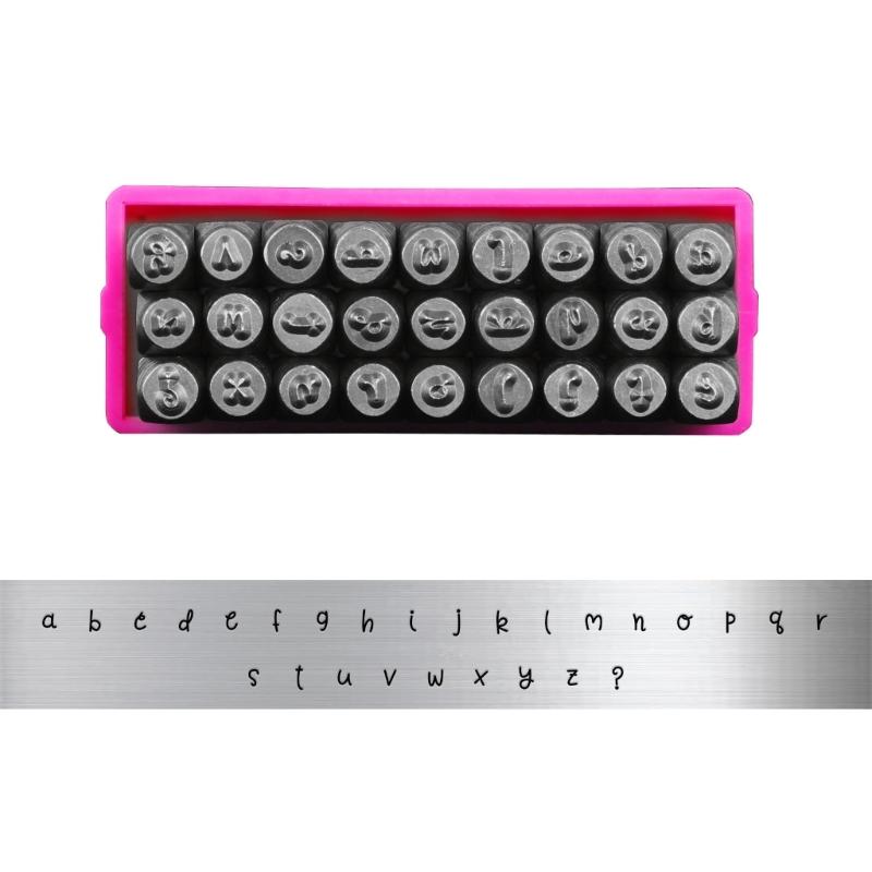 Professional 3mm Steel Letter Number Stamper Metal Handle Leather Punches Carving Tool For Leather Craft Jewelry Making