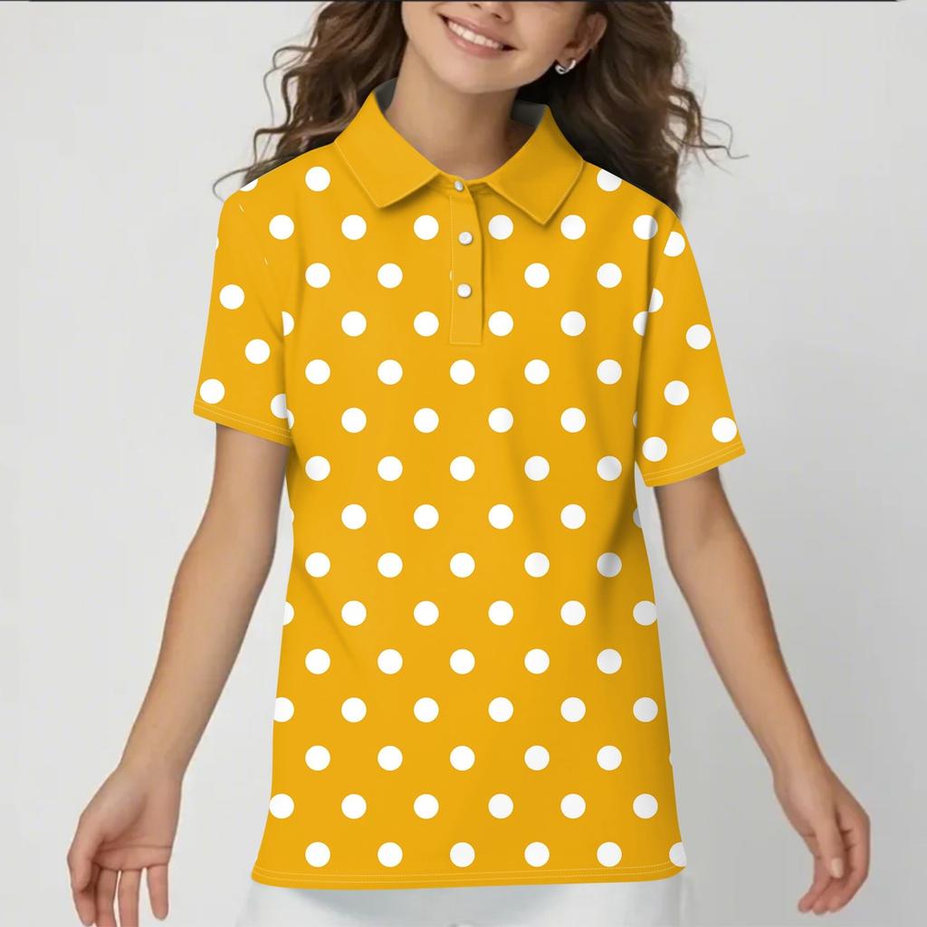 Children's Daily Casual Short-sleeved Print Tops T-shirts  Shirts