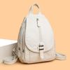 Backpack Casual soft leather schoolbag Travel small backpack