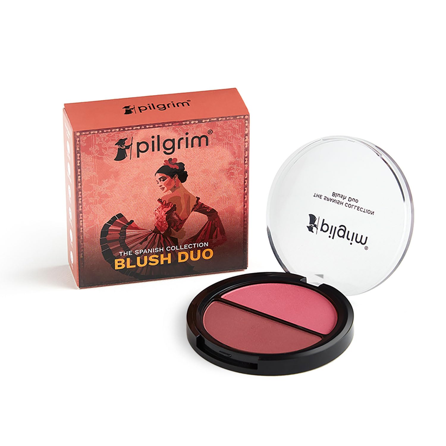 

Pilgrim 2 In 1 Blush Duo 9 g Long Lasting Buildable Compact Cheek Color For All Skin Types Shade Berry Beat 03 Pro
