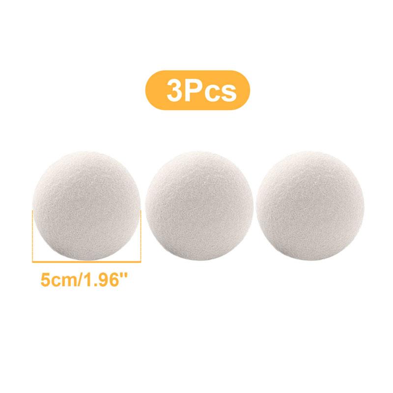 

Wool Dryer Balls Reusable Natural Fabric Softener Laundry Washing Machine Accessories Home Washing 4/5/6cm Fleece Dryer Balls