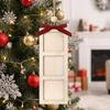1/3pcs Creative Wooden Christmas Photo Frame Handmade DIY Hanging Ornament Bow Pendant Christmas Tree Decorations New Year Gifts