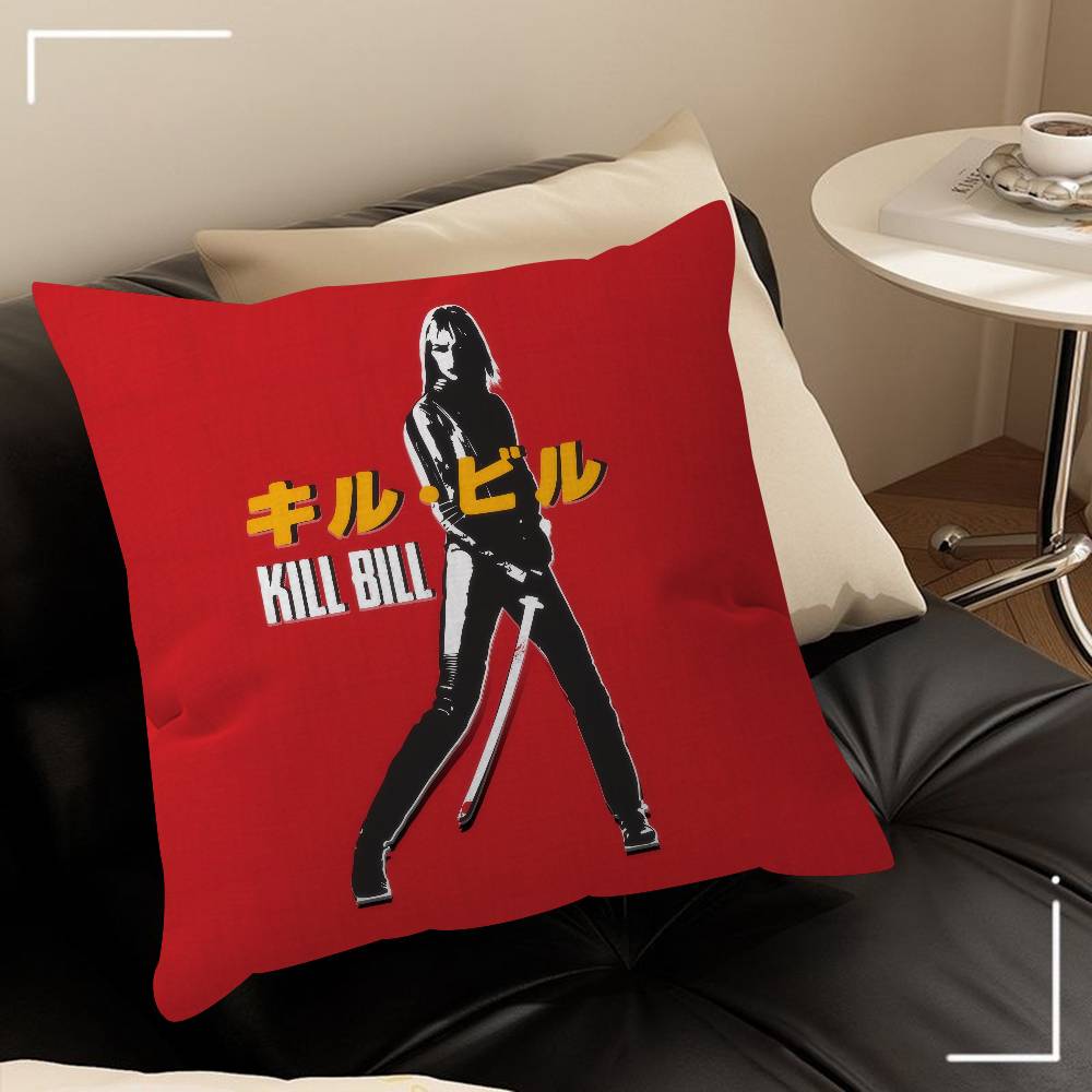 

Classic Movie K-Kill Bill Pillow Covers Cartoon Sofa Decorative Home Double-sided Printing Short Plush Cute Cushion Cover 30cmx30cm