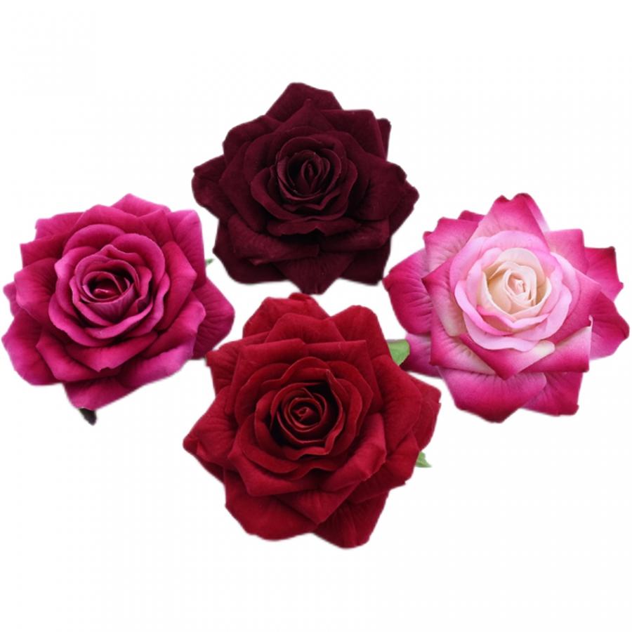 10 Stück Hochwertige Künstliche Blumen Scrapbooking Seidenrosen Köpfe DIY Blumen Kränze für Heimdekoration Zubehör Hochzeit