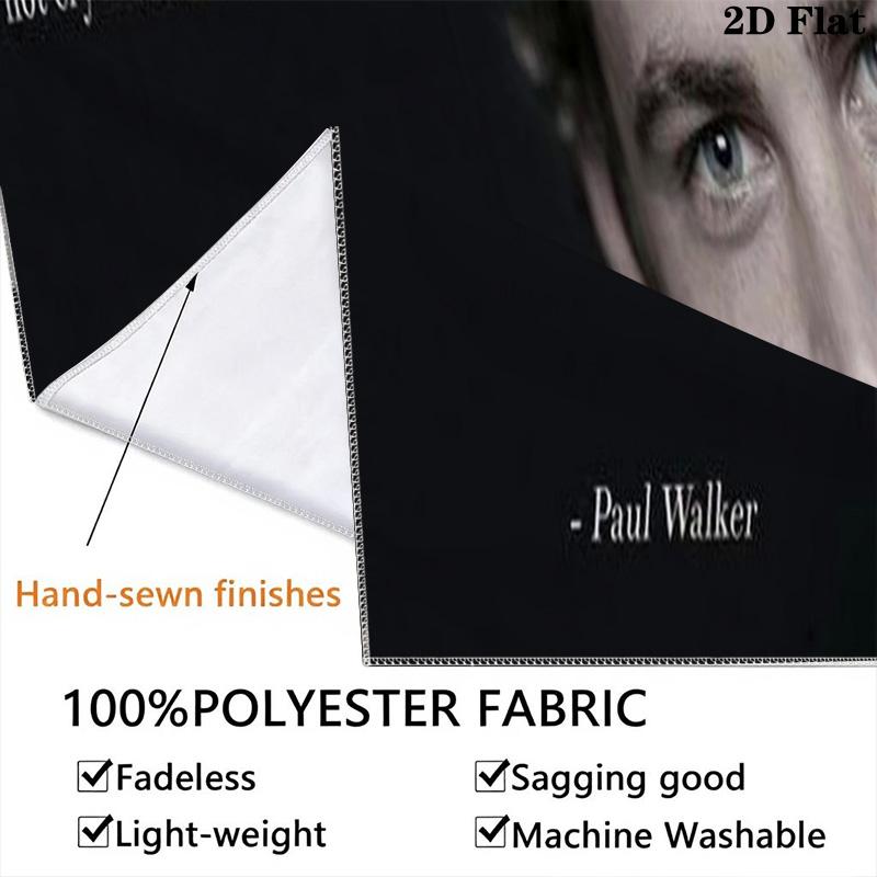 Rip Paul Walker Tribute Iconic Actor Tapestry Background Cloth Fashion Print Christmas Gift Home Decor Soft