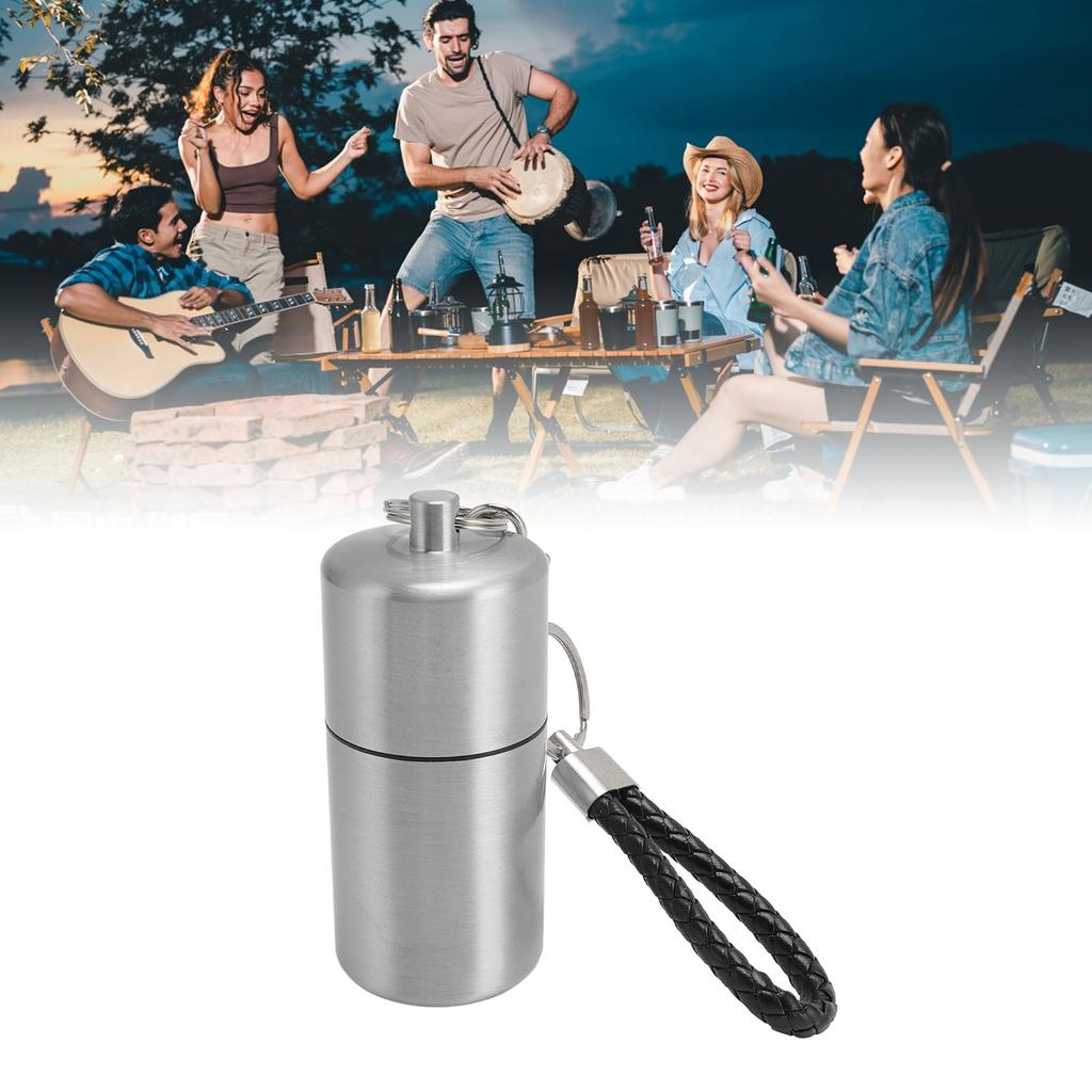 Metal Storage Bottle Water Proof Multifunctional Aluminum Storage Container for Outdoor Camping Tarvel