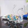 Elegant Swan Statue Creative Crystal Desktop Ornaments Crystal Swan Figurine  Home Decoration