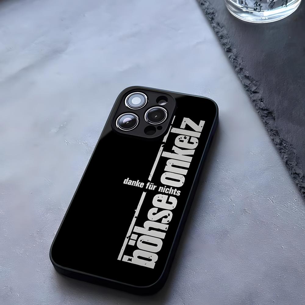 Band B-Bohse OnkelzS Hot Phone Case Tempered Glass For IPhone 17 13 14 16 12 15 11 Pro Max Plus Mini X XR SE2020 Coque